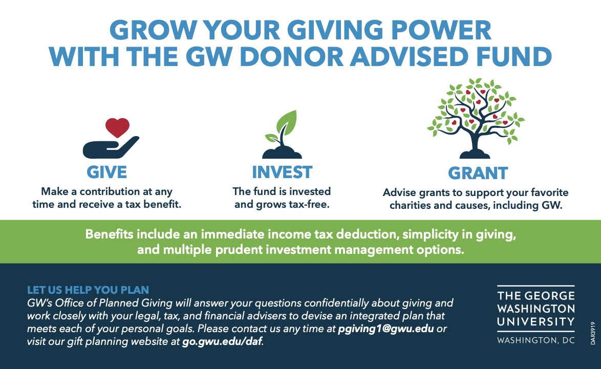GW Launches Donor Advised Fund GW Today The Washington